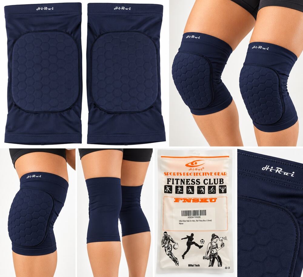 HiRui Kids Knee Pads – Navy Blue – Size XS – Pair